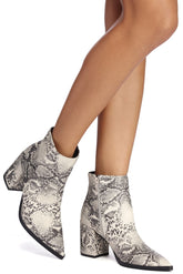 Snake It Easy Pointed Bootie Ins Street